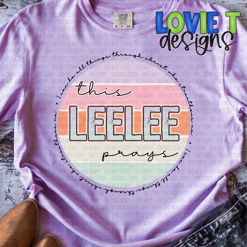 This Leelee Prays|Pocket 3.5″-4″|Infant|Toddler|Youth 8.5|Adult 11″|Adult 12″