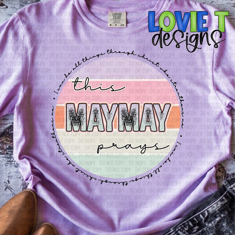 This Maymay Prays|Pocket 3.5″-4″|Infant|Toddler|Youth 8.5|Adult 11″|Adult 12″