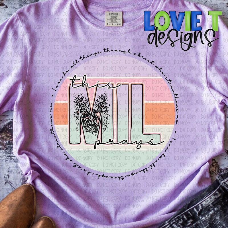 This Mil (No Dots) Prays|Pocket 3.5″-4″|Infant|Toddler|Youth 8.5|Adult 11″|Adult 12″