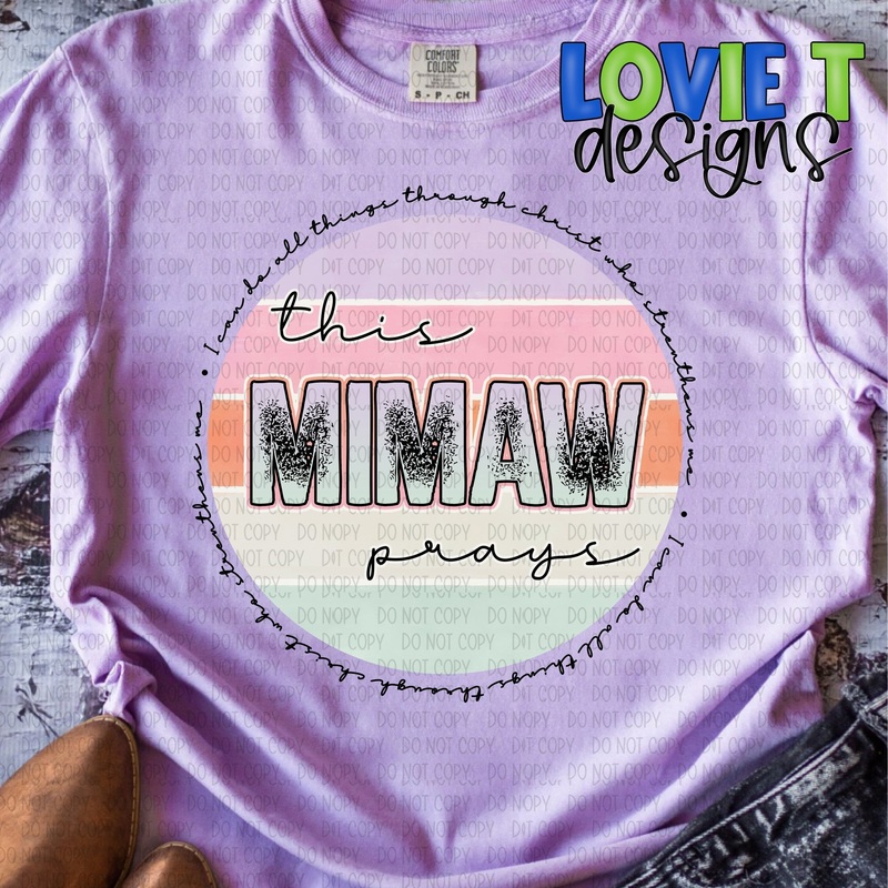 This Mimaw Prays|Pocket 3.5″-4″|Infant|Toddler|Youth 8.5|Adult 11″|Adult 12″