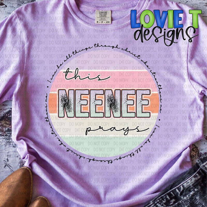 This Neenee Prays|Pocket 3.5″-4″|Infant|Toddler|Youth 8.5|Adult 11″|Adult 12″