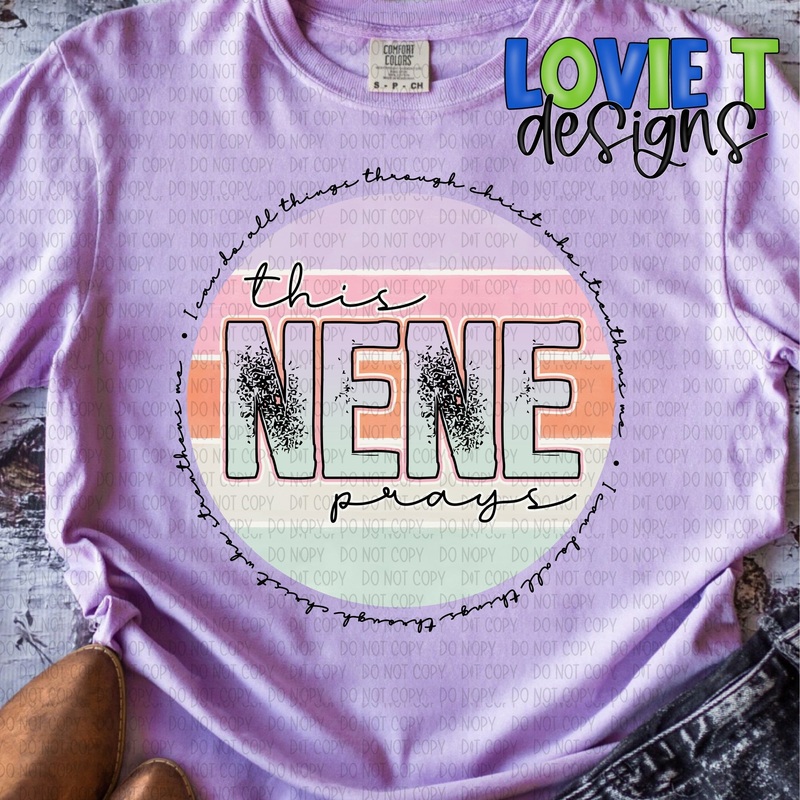This Nene Prays|Pocket 3.5″-4″|Infant|Toddler|Youth 8.5|Adult 11″|Adult 12″