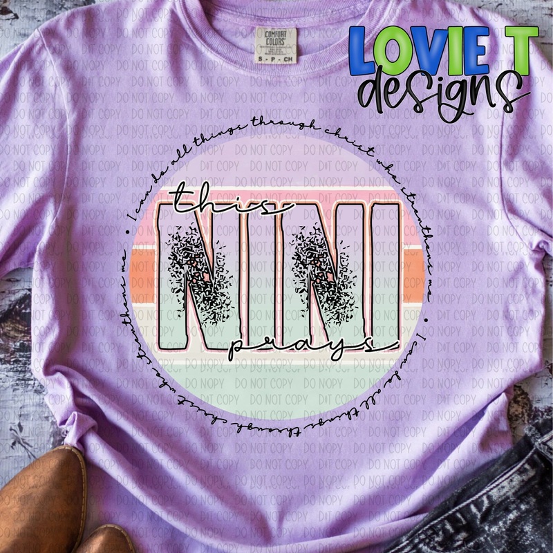 This Nini Prays|Pocket 3.5″-4″|Infant|Toddler|Youth 8.5|Adult 11″|Adult 12″