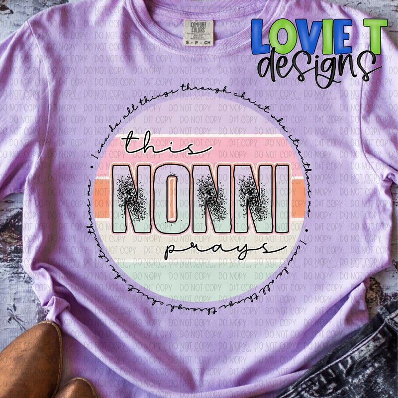 This Nonni Prays|Pocket 3.5″-4″|Infant|Toddler|Youth 8.5|Adult 11″|Adult 12″