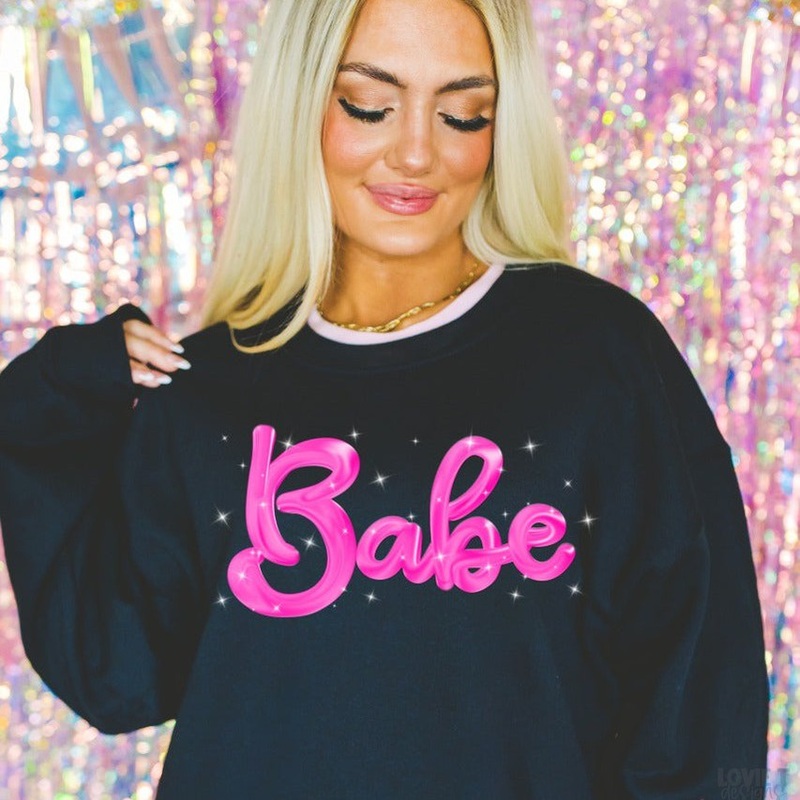 Babe Fun Pink Lettering|Pocket 3.5″-4″|Infant|Toddler|Youth 8.5|Adult 11″|Adult 12″
