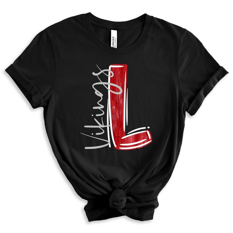 Red And White L Vikings 4409|Pocket 3.5″-4″|Infant|Toddler|Youth 8.5|Adult 11″|Adult 12″