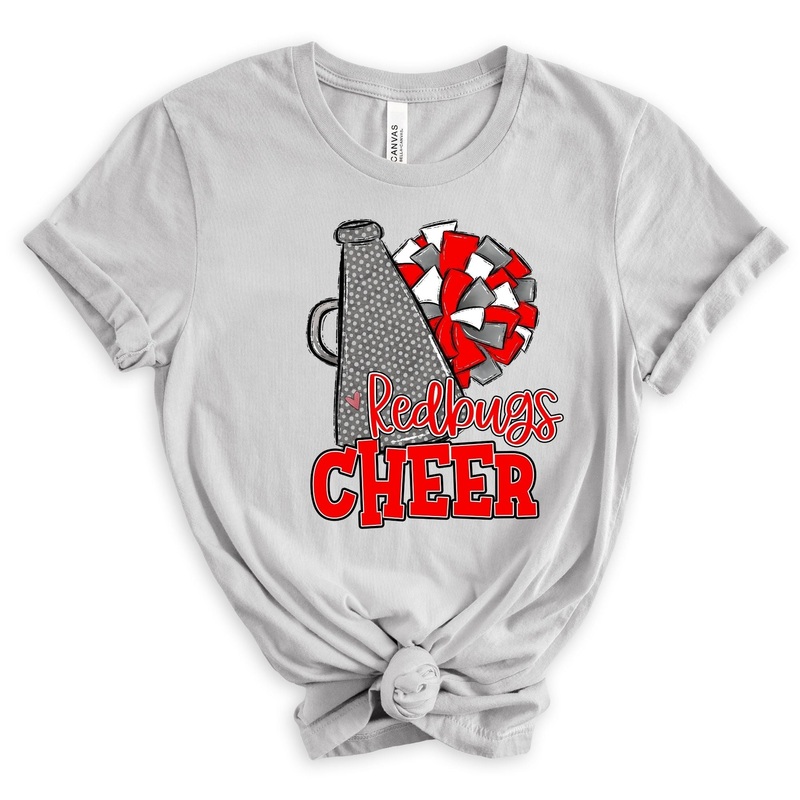 Redbugs Cheer|Pocket 3.5″-4″|Infant|Toddler|Youth 8.5|Adult 11″|Adult 12″