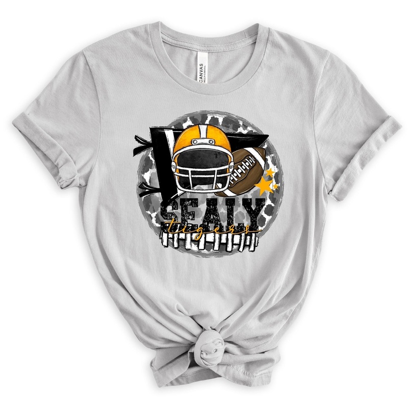 Sealy Tigers Black Pennant Gold Helmet
