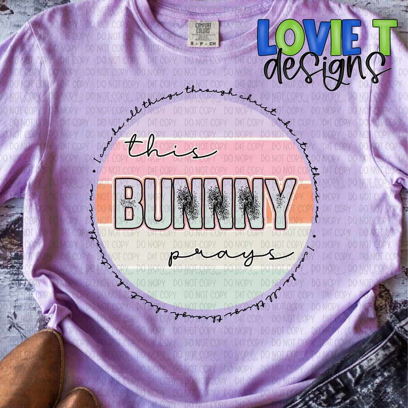 This Bunny Prays|Pocket 3.5″-4″|Infant|Toddler|Youth 8.5|Adult 11″|Adult 12″