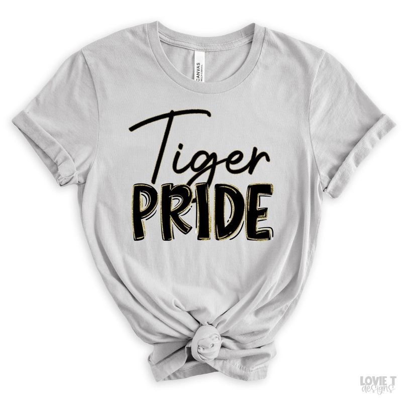 Tiger Pride Black And Gold|Pocket 3.5″-4″|Infant|Toddler|Youth 8.5|Adult 11″|Adult 12″