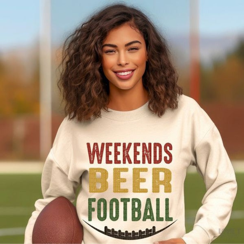 Weekends Beer Football|Pocket|Infant|Toddler|Youth|Adult 11″|Adult 12″