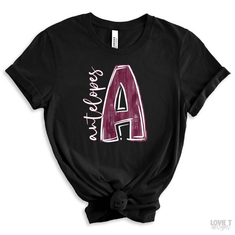 A Maroon Antelopes|Pocket 3.5″-4″|Infant|Toddler|Youth 8.5|Adult 11″|Adult 12″