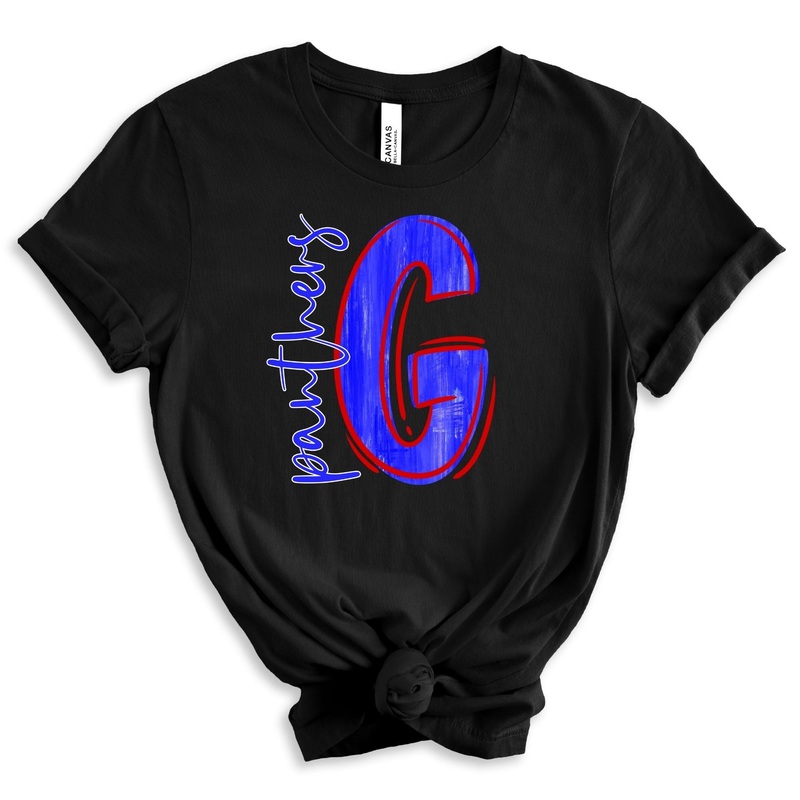 Red And Blue G Panthers|Pocket 3.5″-4″|Infant|Toddler|Youth 8.5|Adult 11″|Adult 12″