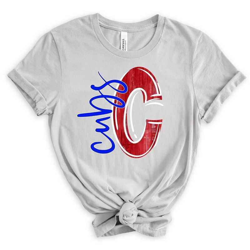 Red And White C Cubs Royal Blue