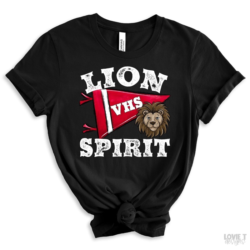 Red Pennant Lion Vhs|Pocket 3.5″-4″|Infant|Toddler|Youth 8.5|Adult 11″|Adult 12″