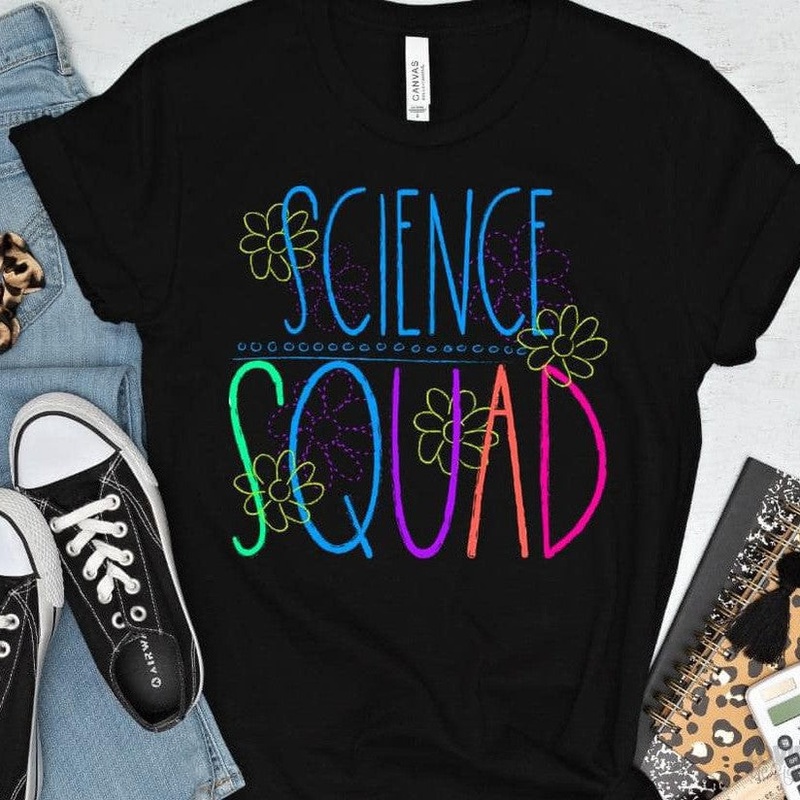 SCIENCE SQUAD|Pocket 3.5″-4″|Infant|Toddler|Youth 8.5|Adult 11″|Adult 12″