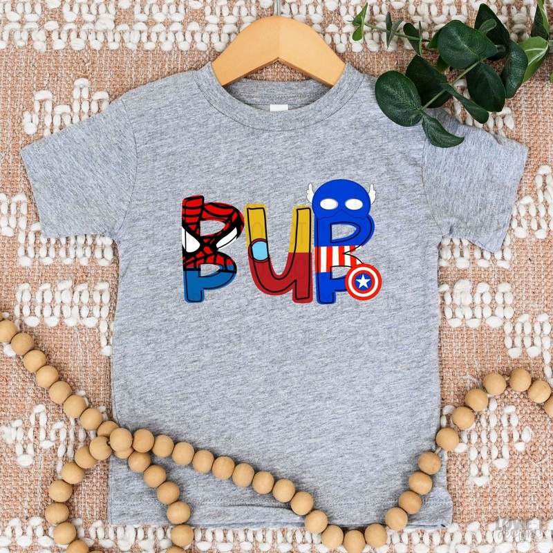 Superhero 2|Infant|Toddler|Youth 8.5|Adult 11″|Adult 12″|Mockup