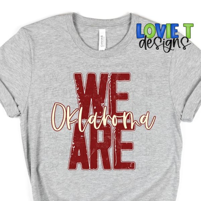 We Are Oklahoma|Pocket 3.5″-4″|Infant|Toddler|Youth 8.5|Adult 11″|Adult 12″