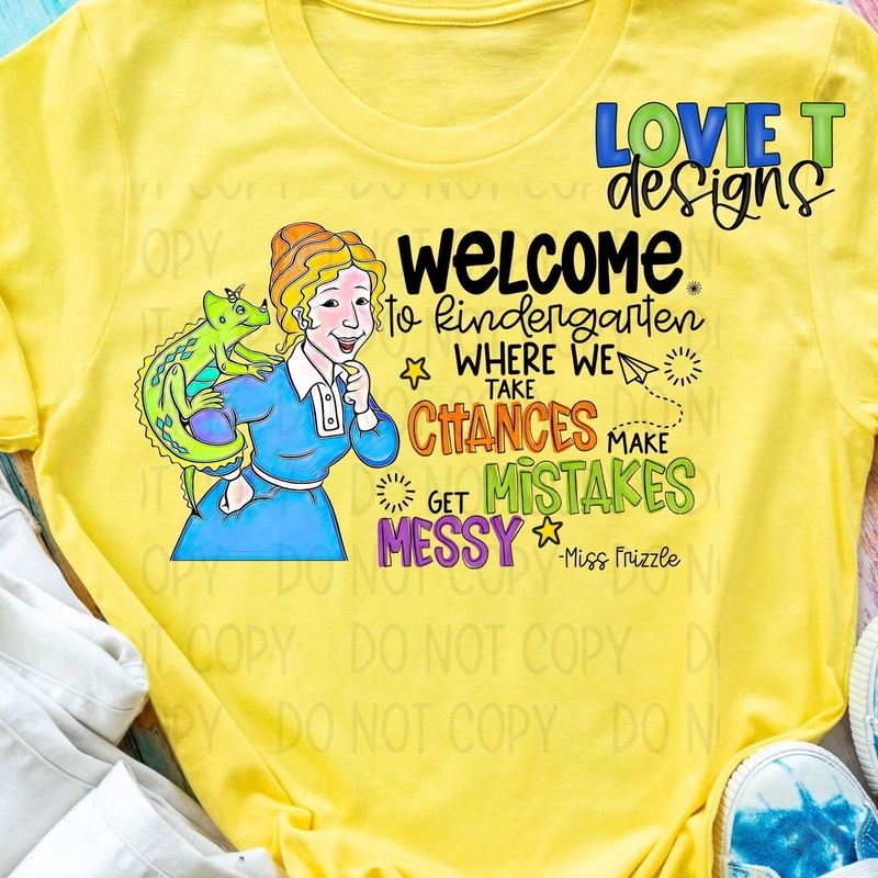 WELCOME TO KINDERGARTEN|Pocket 3.5″-4″|Infant|Toddler|Youth 8.5|Adult 11″|Adult 12″
