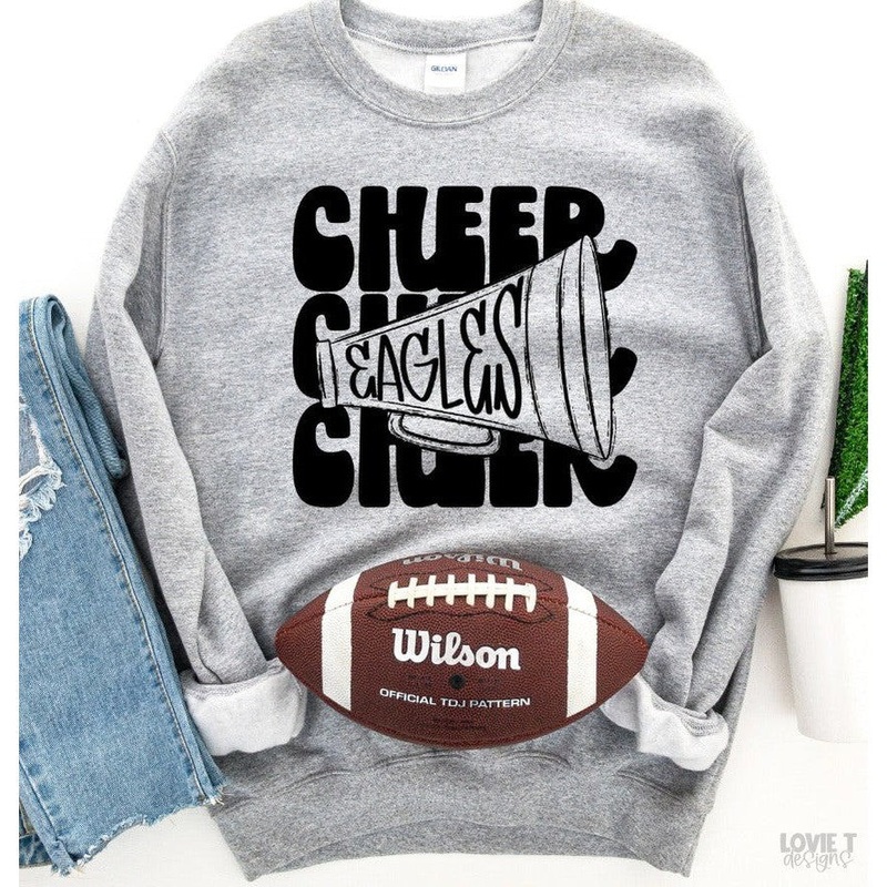 Cheer Stacked|Pocket 3.5″-4″|Infant|Toddler|Youth 8.5|Adult 11″|Adult 12″