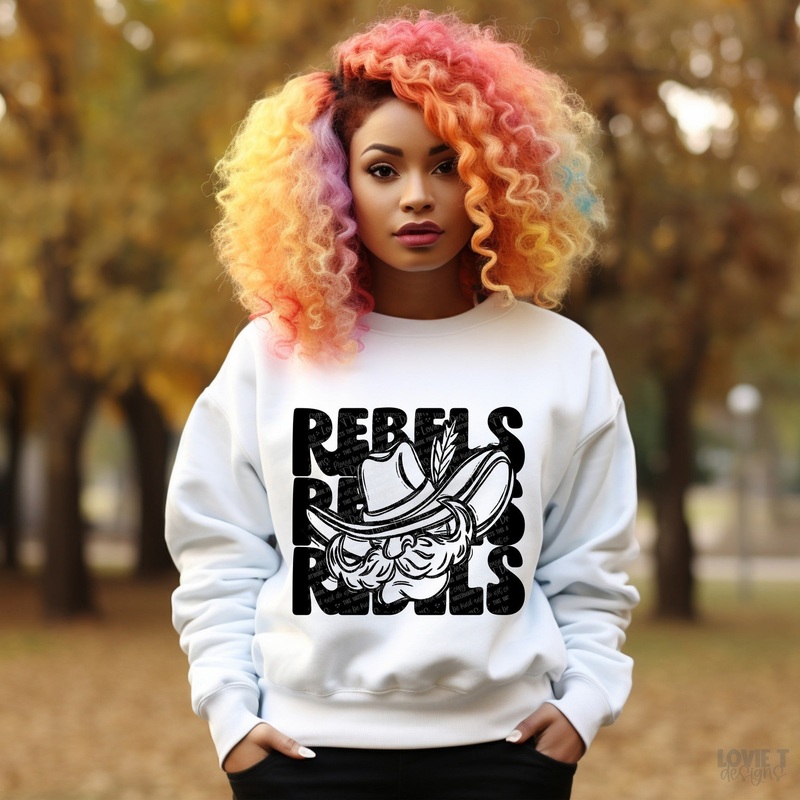 Rebels Stacked|Pocket 3.5″-4″|Infant|Toddler|Youth 8.5|Adult 11″|Adult 12″
