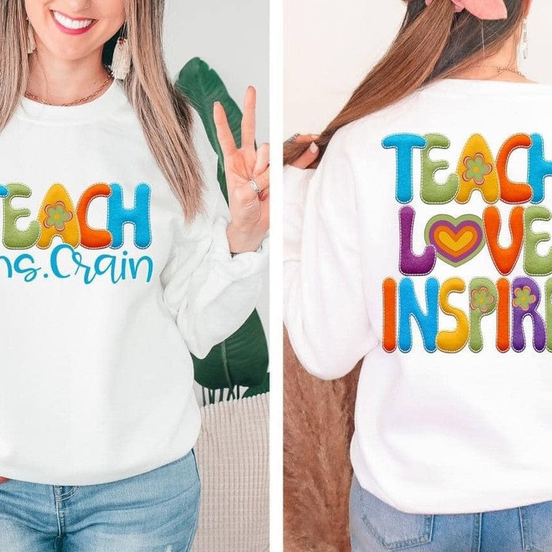 TEACH AND TEACH LOVE INSPIRE|Pocket 3.5″-4″|Infant|Toddler|Youth 8.5|Adult 11″|Adult 12″