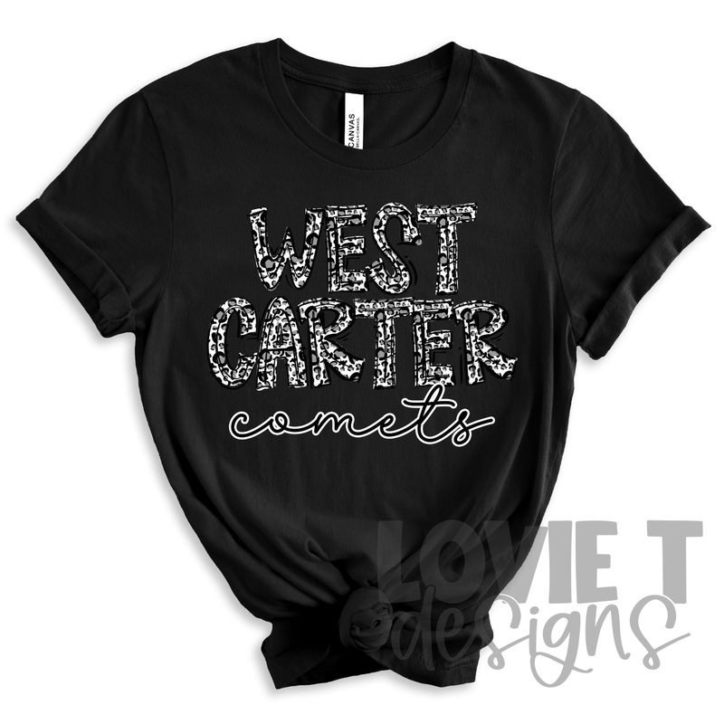 West Carter Comets|Pocket 3.5″-4″|Infant|Toddler|Youth 8.5|Adult 11″|Adult 12″