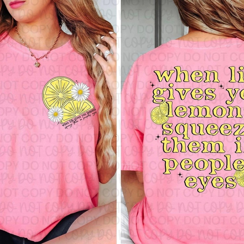 When Life Gives You Lemons|Pocket 3.5″-4″|Infant|Toddler|Youth 8.5|Adult 11″|Adult 12″