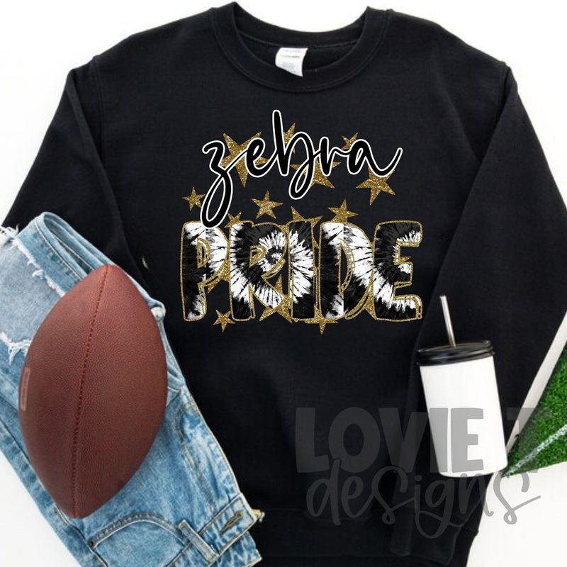 Zebra Pride Black And White Tie Dye