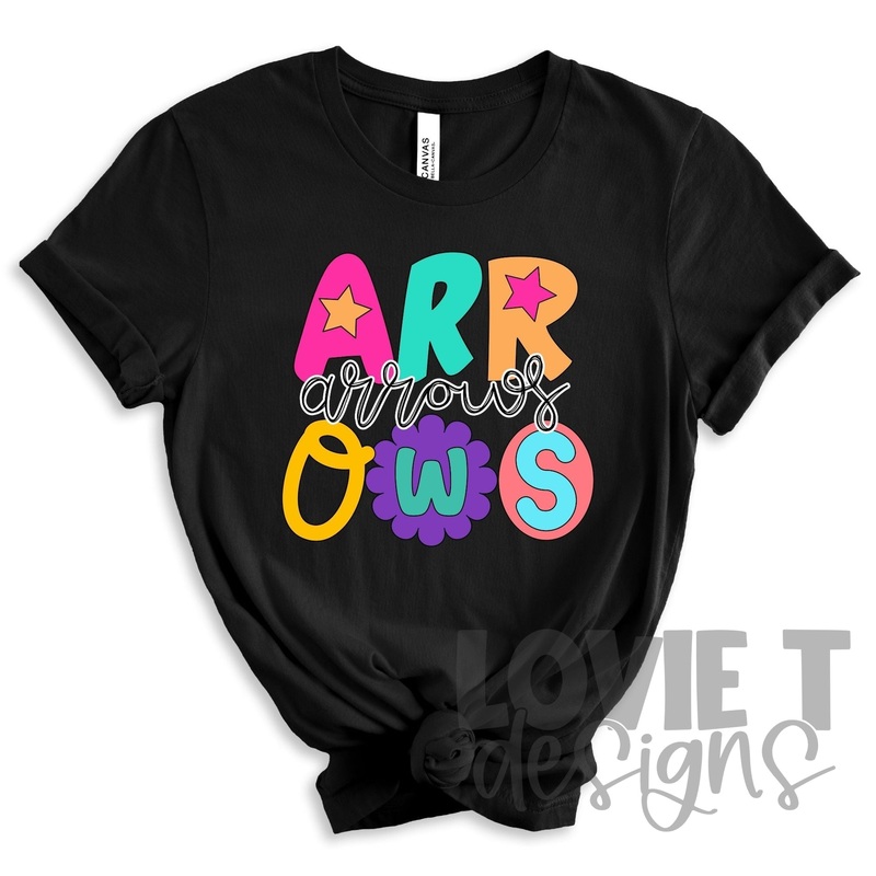 Arrows Funky Fun|Pocket 3.5″-4″|Infant|Toddler|Youth 8.5|Adult 11″|Adult 12″
