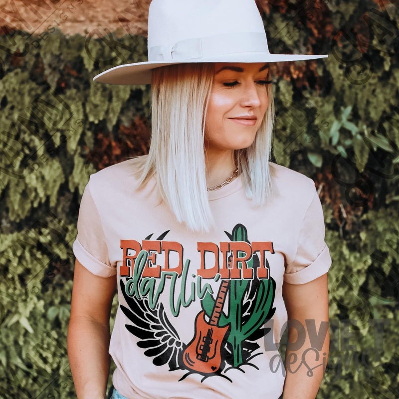 Red Dirt Darlin’|Pocket 3.5″-4″|Infant|Toddler|Youth 8.5|Adult 11″|Adult 12″
