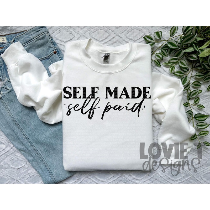 Self Made Self Paid|Pocket 3.5″-4″|Infant|Toddler|Youth 8.5|Adult 11″|Adult 12″