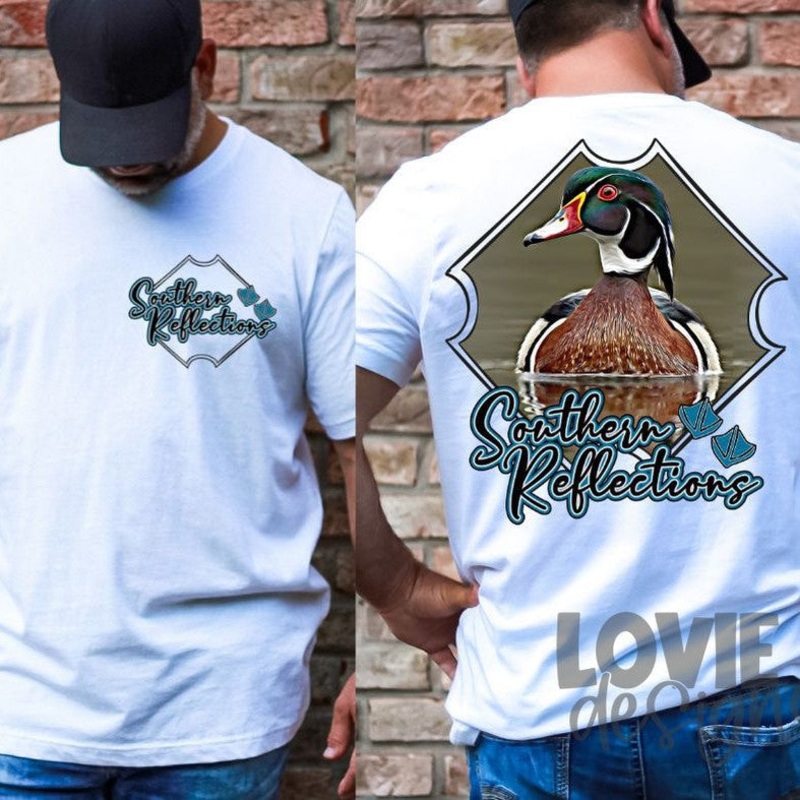 Southern Reflections|Front Pocket Shown in Mockup 3.5″-4″|Infant|Toddler|Youth 8.5|Adult 11″|Adult 12″