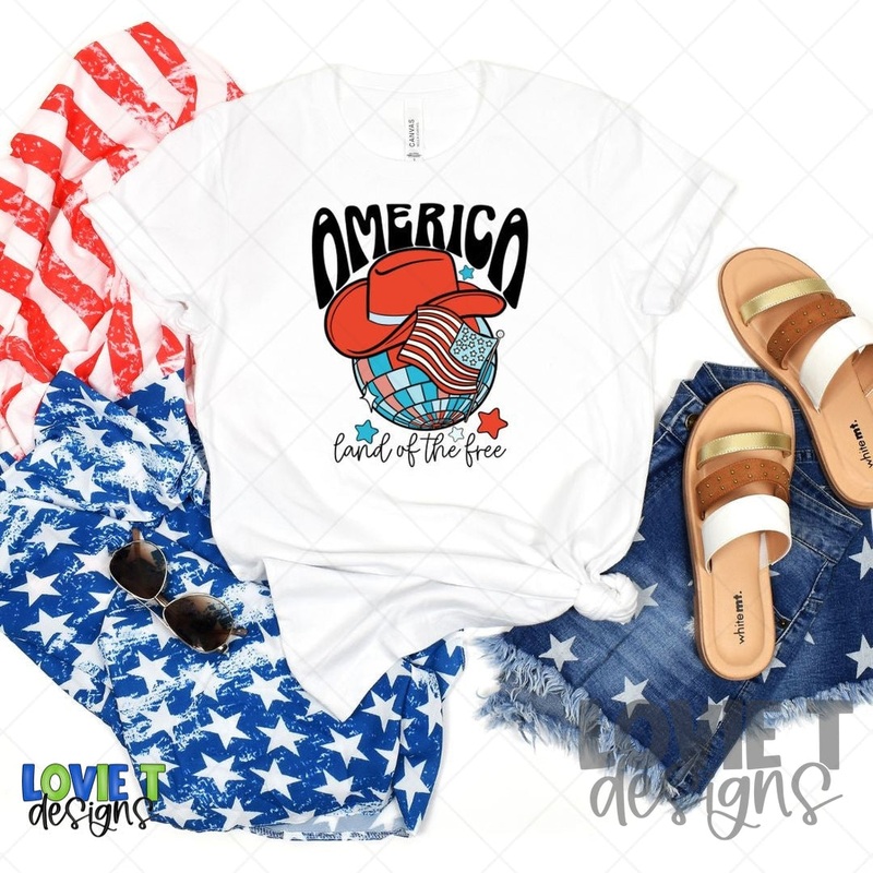 America Land Of The Free|Pocket 3.5″-4″|Infant|Toddler|Youth 8.5|Adult 11″|Adult 12″