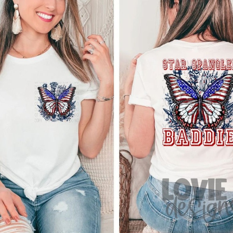 Star Spangled Baddie|Front + Back