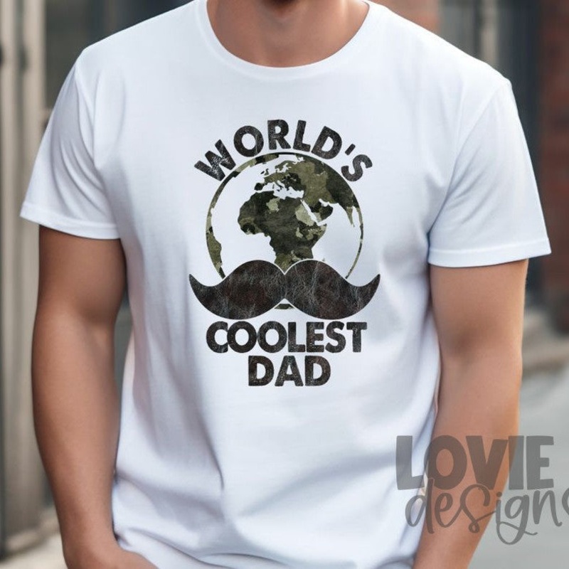 World’S Coolest Dad|Front Pocket Shown in Mockup 3.5″-4″|Infant|Toddler|Youth 8.5|Adult 11″|Adult 12″