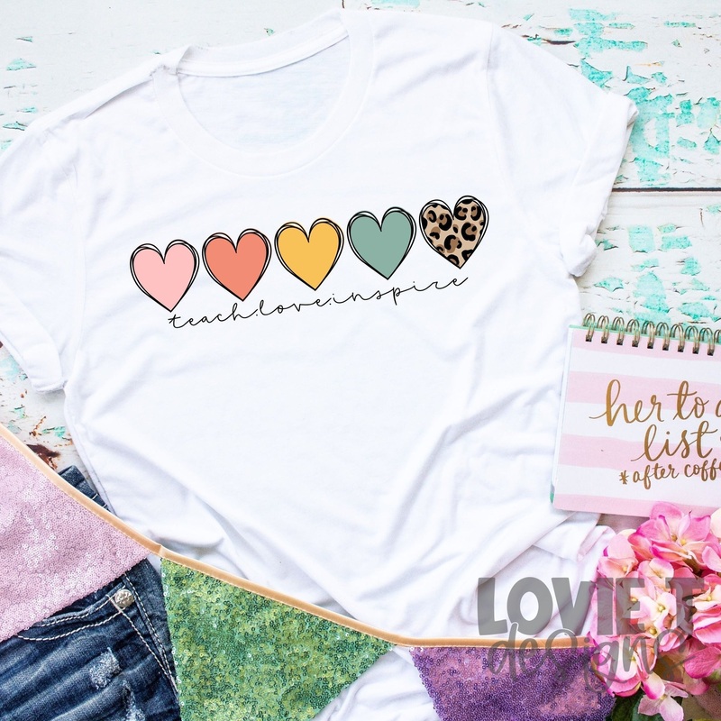 TEACH LOVE INSPIRE|Pocket 3.5″-4″|Infant|Toddler|Youth 8.5|Adult 11″|Adult 12″