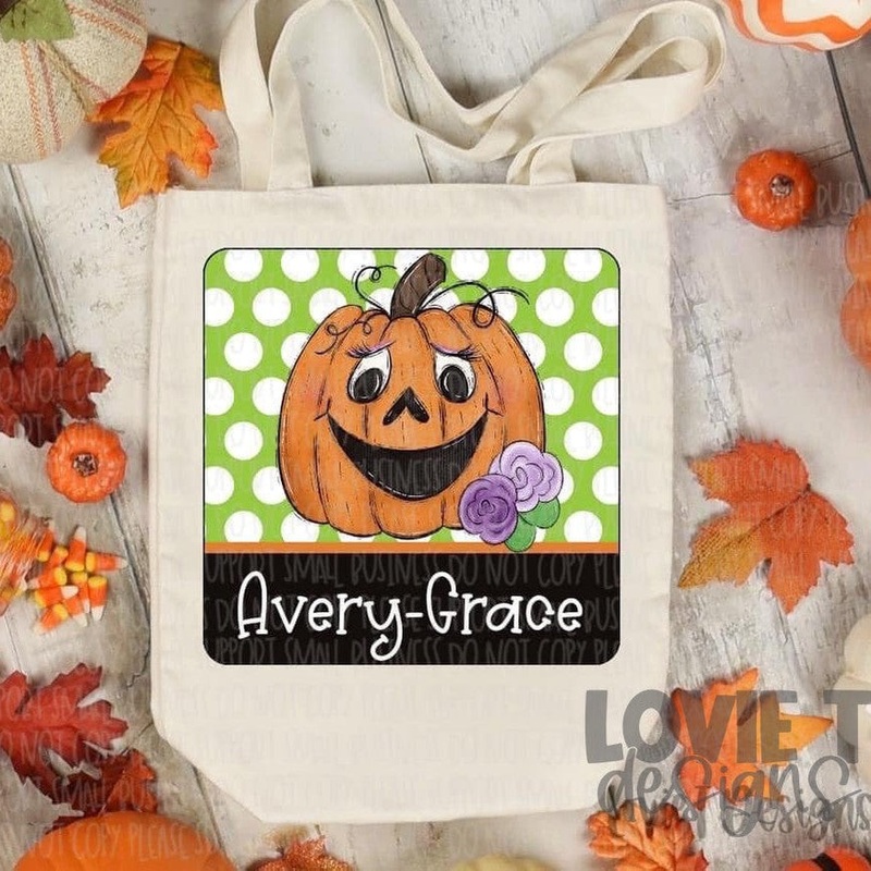 Jack O Lantern Girl Option To Add Name