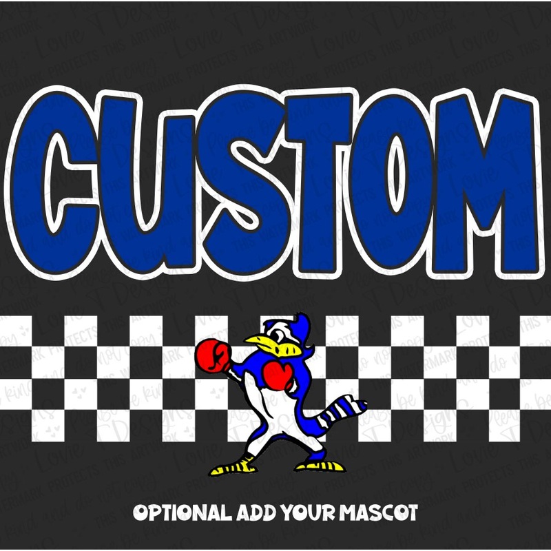 SIMPLE CHECKERED MASCOT CUSTOM