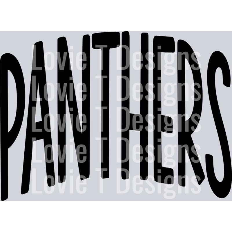 ARCHED MASCOTS PANTHERS|Pocket 4″|Infant 6″|Toddler 7″|Youth 8.5″|Adult 11″|Adult 12″