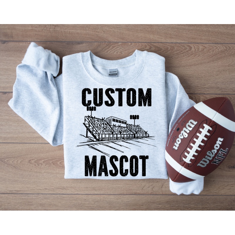 CUSTOM MASCOT STADIUM|Infant|Pocket|Toddler|Youth|Adult|Mockup