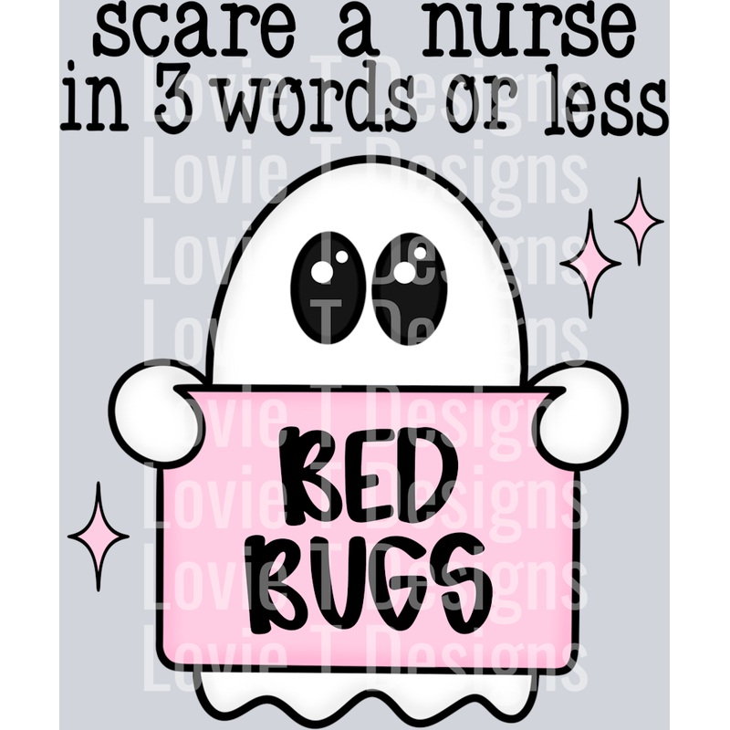 SCARE A NURSE, BED BUGS|Pocket 4″|Infant 6″|Toddler 7″|Youth 8.5″|Adult 11″|Adult 12″