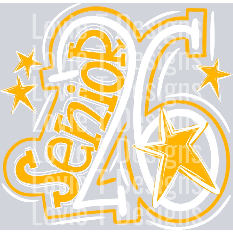 SENIOR 2026 WHITE ATH GOLD|Pocket 4″|Infant 6″|Toddler 7″|Youth 8.5″|Adult 11″|Adult 12″