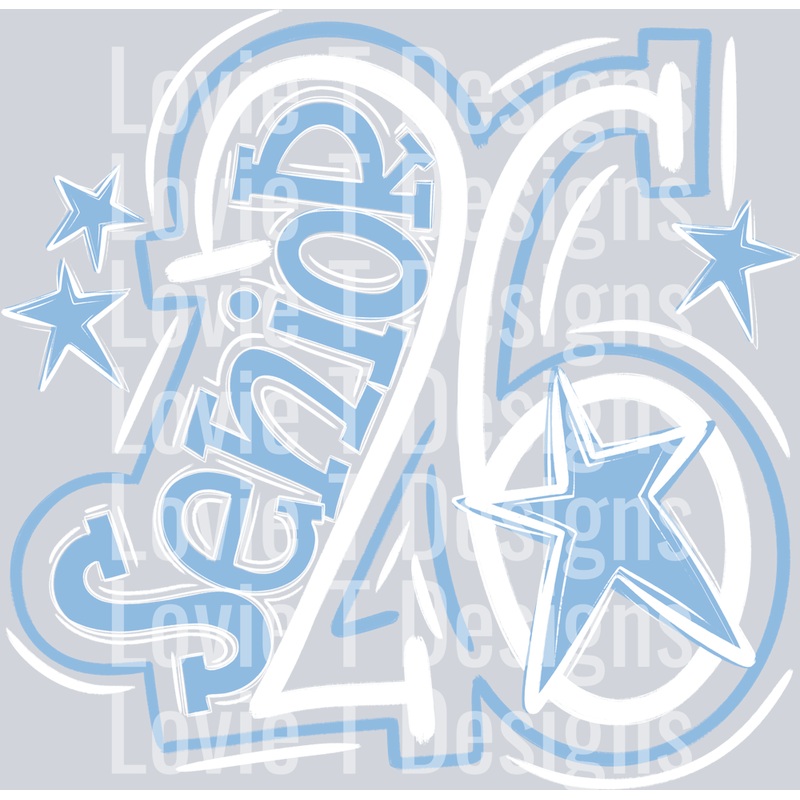 SENIOR 2026 WHITE CAROLINA|Pocket 4″|Infant 6″|Toddler 7″|Youth 8.5″|Adult 11″|Adult 12″