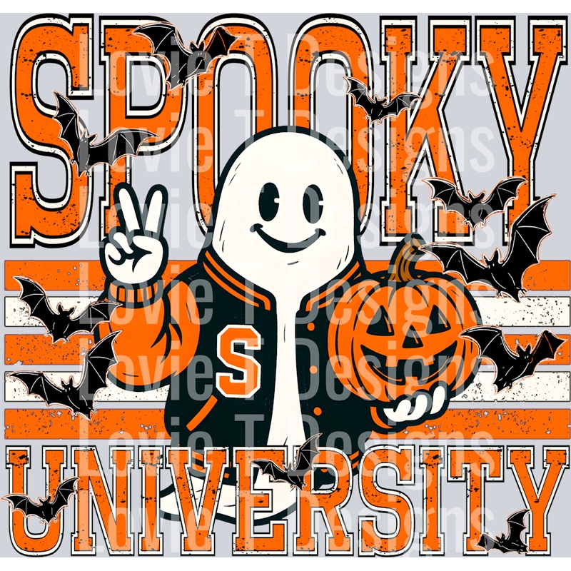 SPOOKY UNIVERSITY|Pocket 4″|Infant 6″|Toddler 7″|Youth 8.5″|Adult 11″|Adult 12″