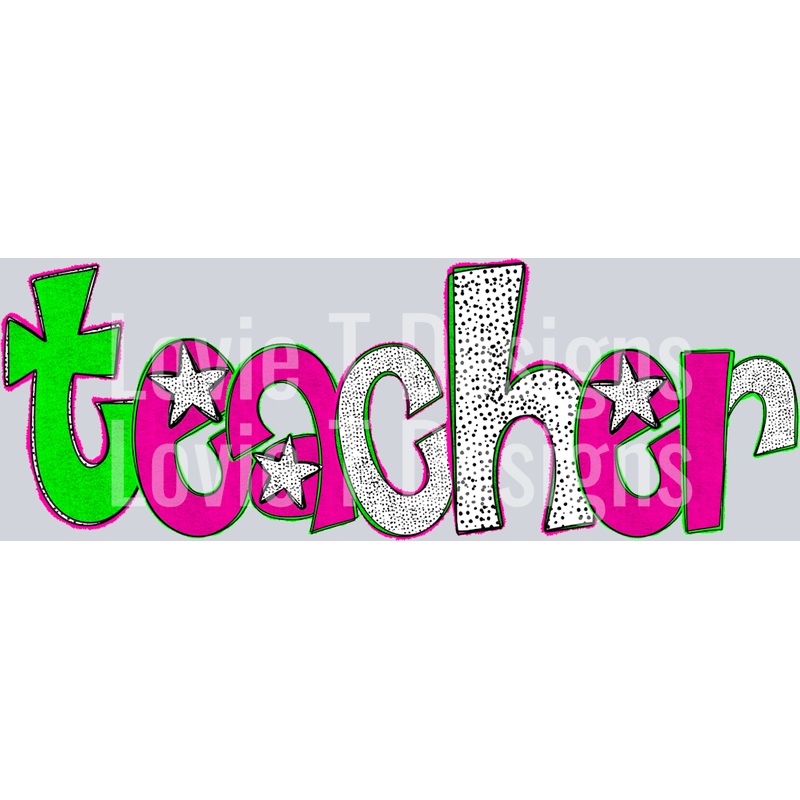 TEACHER BRIGHT + DALMATIAN DOTS