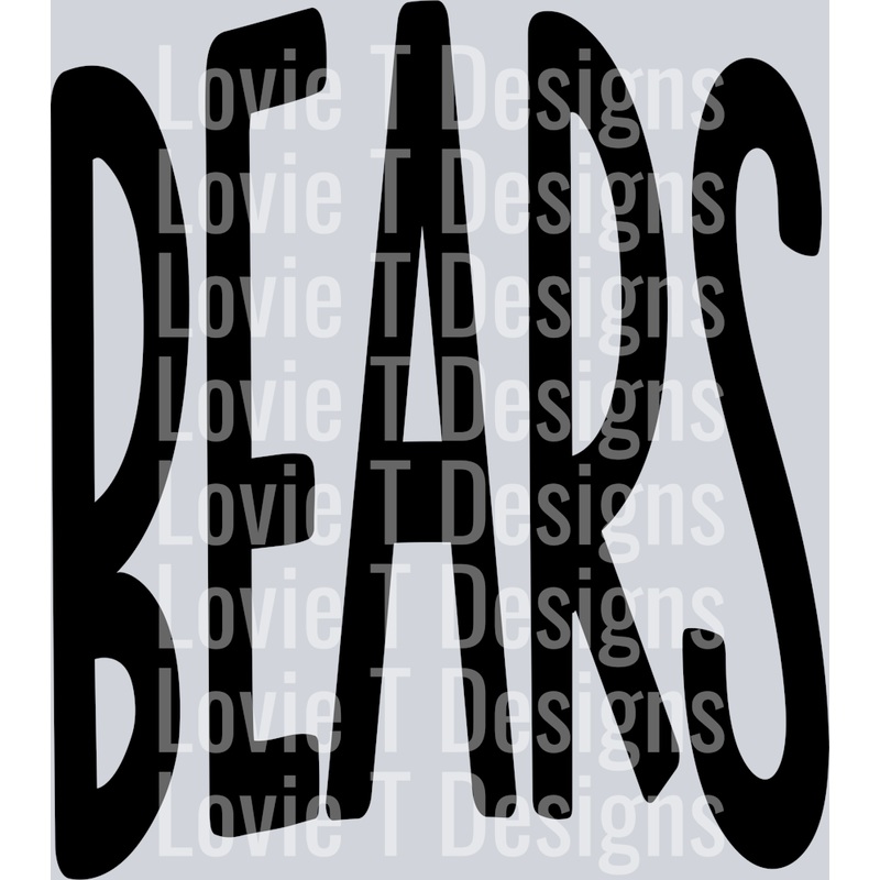 ARCHED MASCOTS BEARS BLACK|Pocket 4″|Infant 6″|Toddler 7″|Youth 8.5″|Adult 11″|Adult 12″