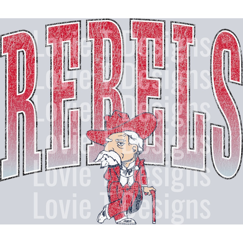 REBELS DISTRESSED|Pocket 4″|Infant 6″|Toddler 7″|Youth 8.5″|Adult 11″|Adult 12″