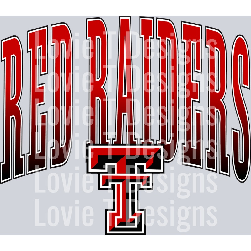 RED RAIDERS|Pocket 4″|Infant 6″|Toddler 7″|Youth 8.5″|Adult 11″|Adult 12″
