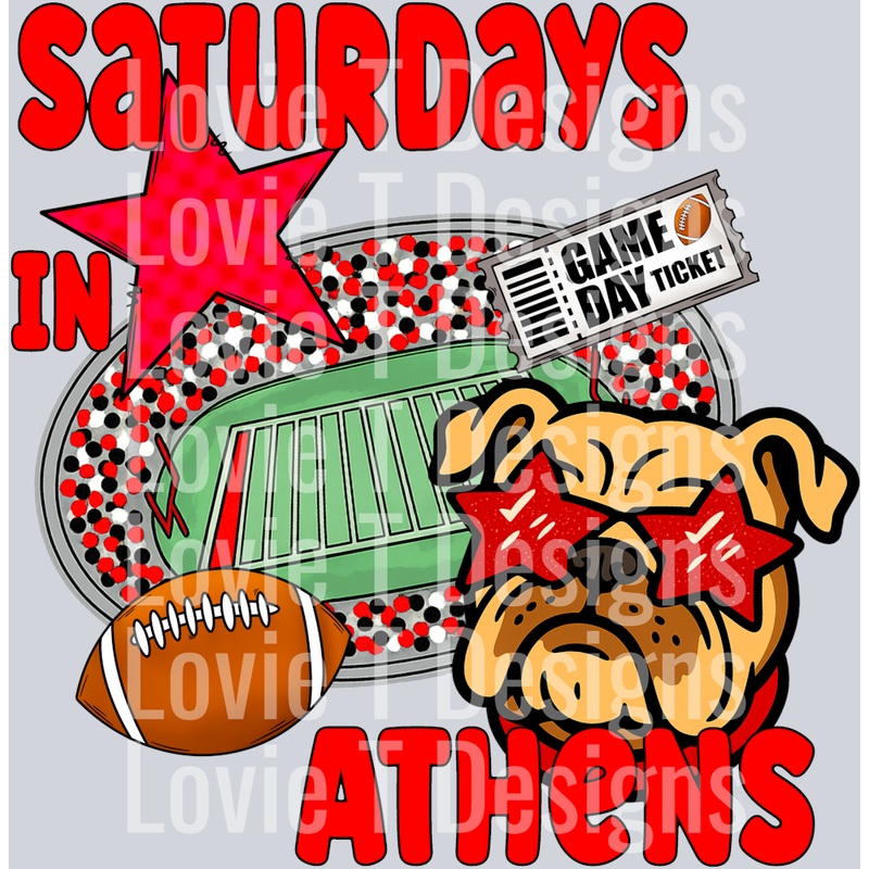 SATURDAYS IN ATHENS PREPPY|Pocket 4″|Infant 6″|Toddler 7″|Youth 8.5″|Adult 11″|Adult 12″